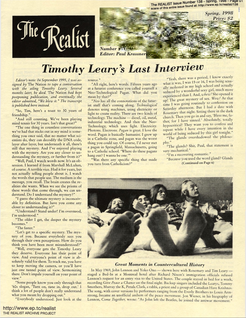 Timothy Leary's Last Interview