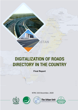Digitalization of Roads Directory in the Country Final Report