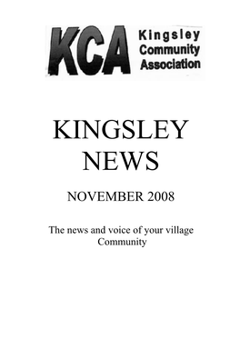Kingsley News November 2008