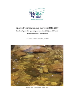 2015 Spawning Report