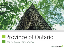 Download the Green Bond Investor Presentation