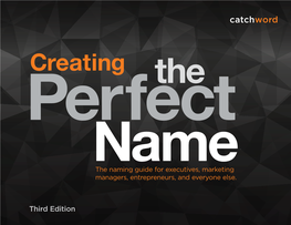 Naming Guide for Executives, Marketing Namemanagers, Entrepreneurs, and Everyone Else