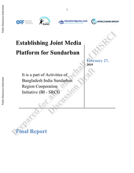 Establishing Joint Media Platform for Sundarban