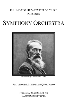 Symphony Program