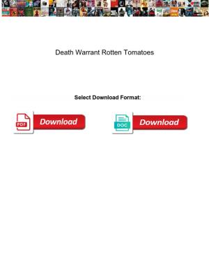 Death Warrant Rotten Tomatoes