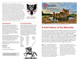 A Brief History of the Maxwells Highland Games
