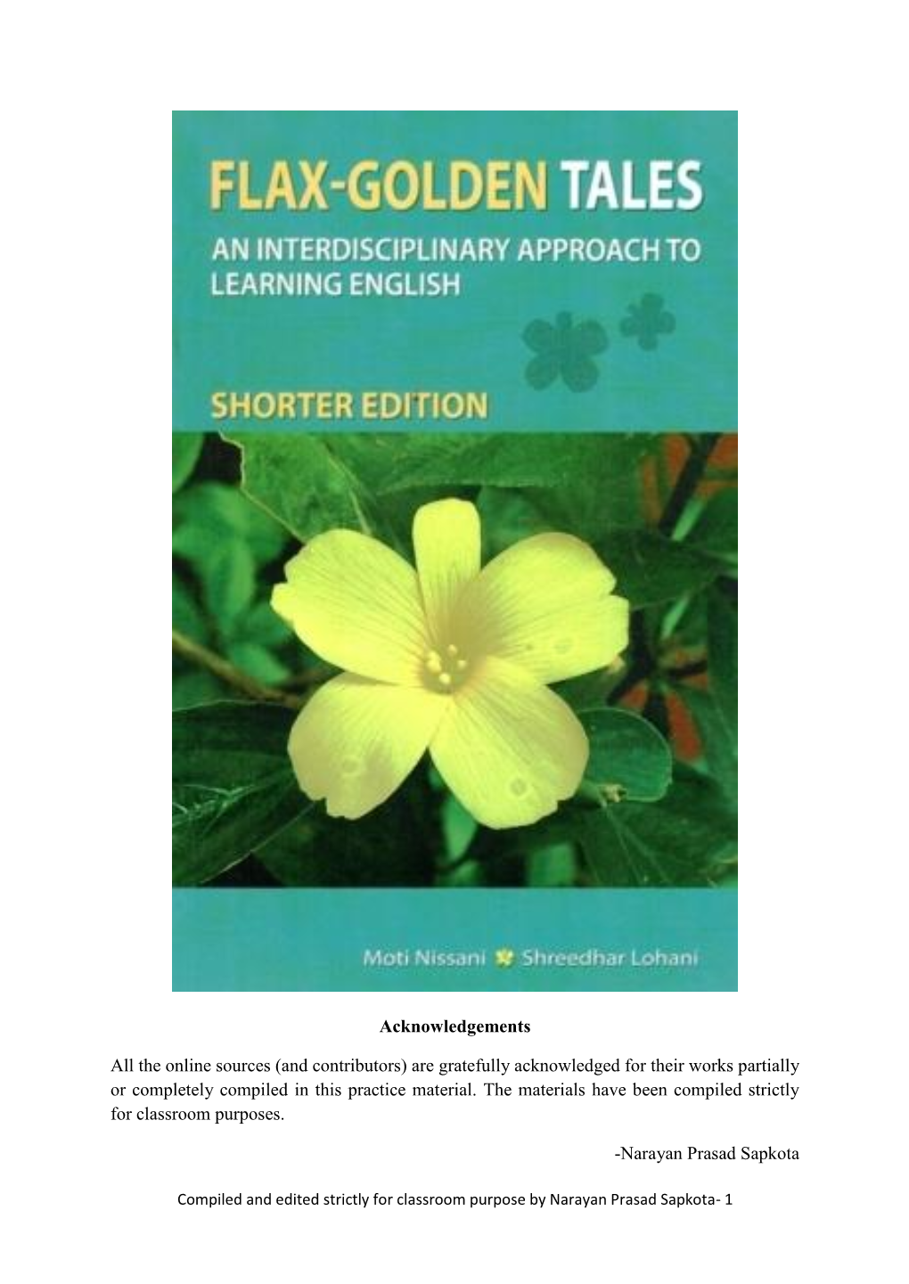 Flax-Golden Tales: a Play on Spinning Thread Or Yarn, Which Could Be Golden Like Flax (Tisser De La Laine), and Spinning Tales