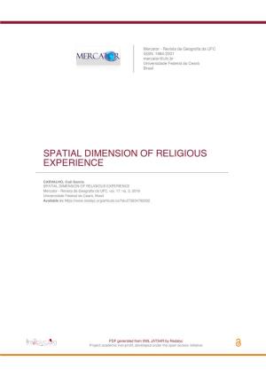 Spatial Dimension of Religious Experience