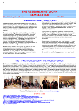 Newsletter Winter 2008