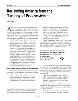 Reclaiming America from the Tyranny of Progressivism
