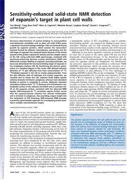 Sensitivity-Enhanced Solid-State NMR Detection of Expansints