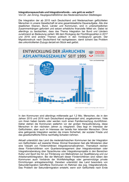 Integrationspauschale Und Integrationsfonds – Wie Geht Es Weiter? Von Dr