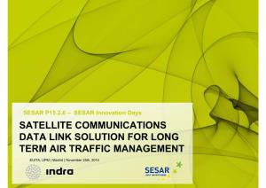 Satellite Communications Data Link Solution for Long Term Air Traffic Management