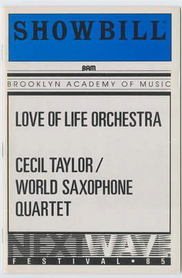 Love of Life Orchestra Ceciltaylor