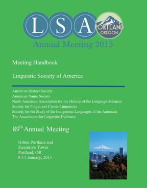 89 Annual Meeting