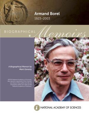 Armand Borel 1923–2003