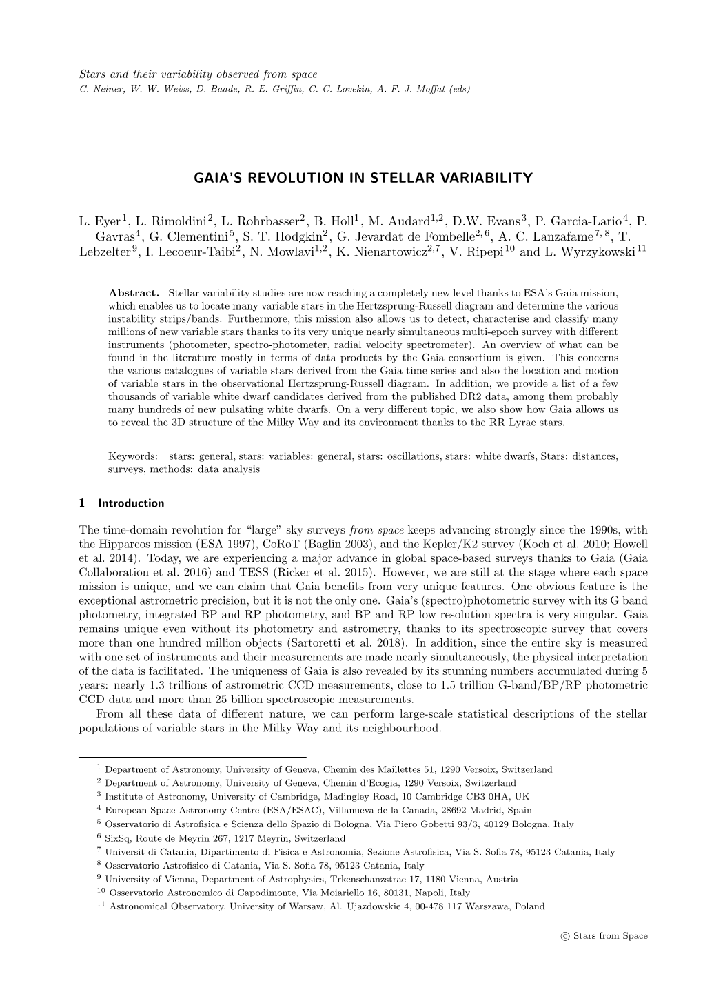 Gaia's Revolution in Stellar Variability