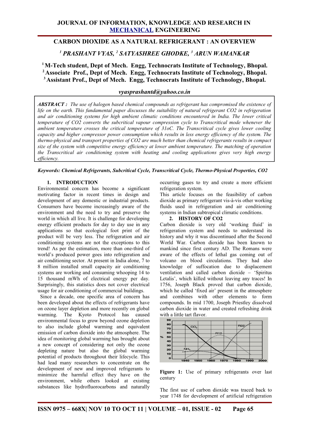 Journal of Information, Knowledge and Research In