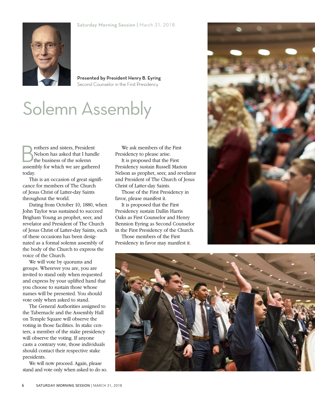 Solemn Assembly