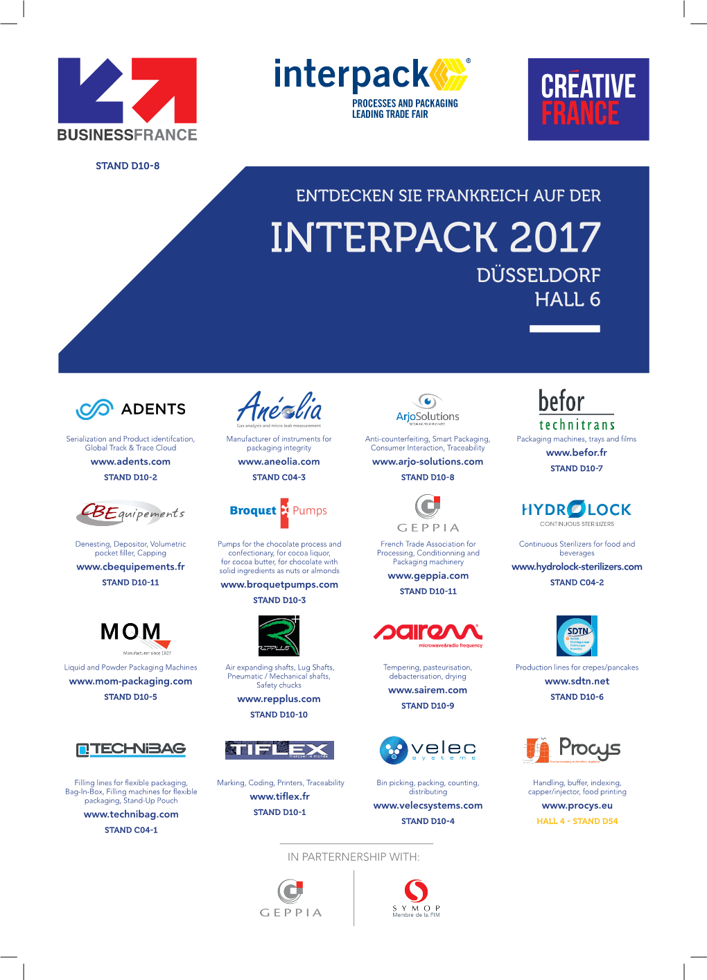 Interpack 2017 Düsseldorf Hall 6