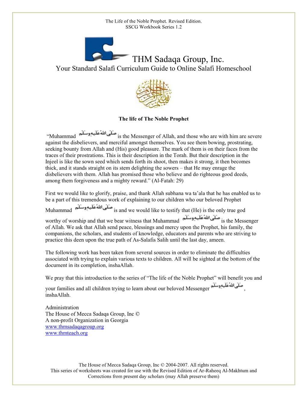 THM Sadaqa Group, Inc