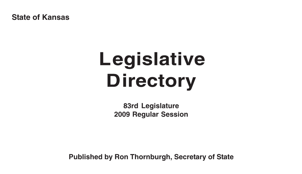 Legislative Directory