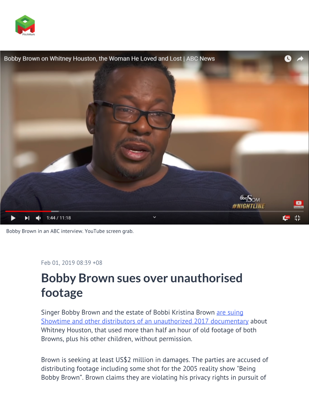 Bobby Brown Sues Over Unauthorised Footage