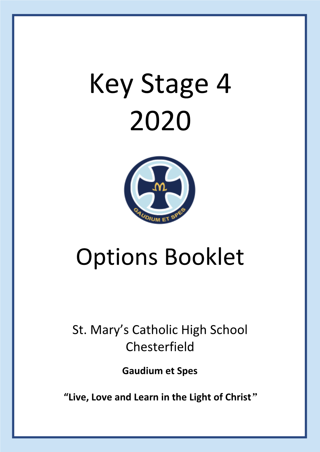 Key Stage 4 Options Booklet