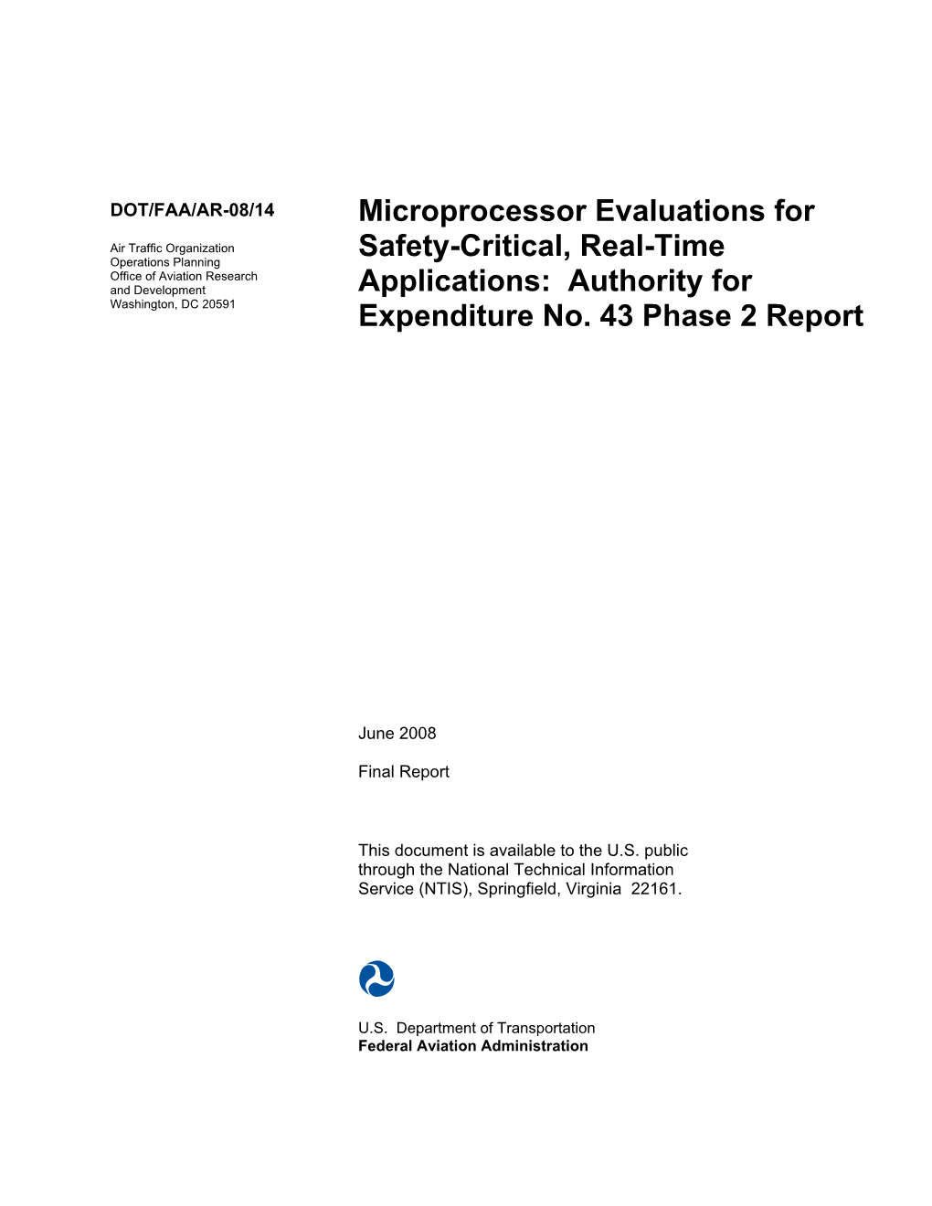 AFE#43 Phase 2 Report