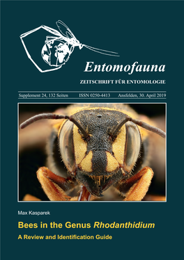 Bees in the Genus Rhodanthidium. a Review and Identification