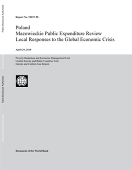 Poland Mazowieckie Public Expenditure Review Local