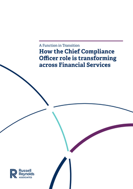 How the Chief Compliance Officer Role Is Transforming Across Financial Services