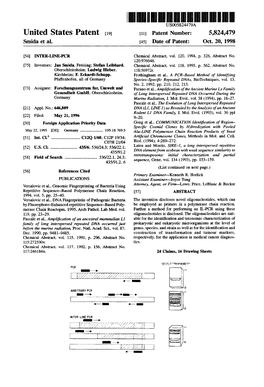 United States Patent (19) 11 Patent Number: 5,824,479 Smida Et Al