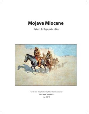 Mojave Miocene Robert E