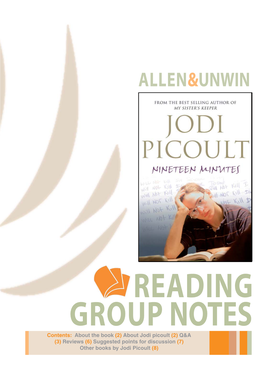 Nineteen Minutes Reading Group Notes