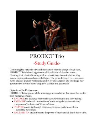 PROJECT Trio -Study Guide