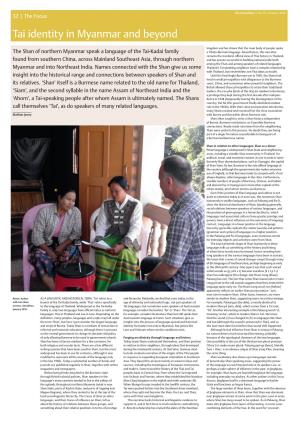 Tai Identity in Myanmar and Beyond