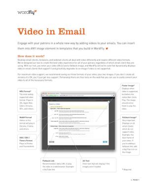 Video in Email