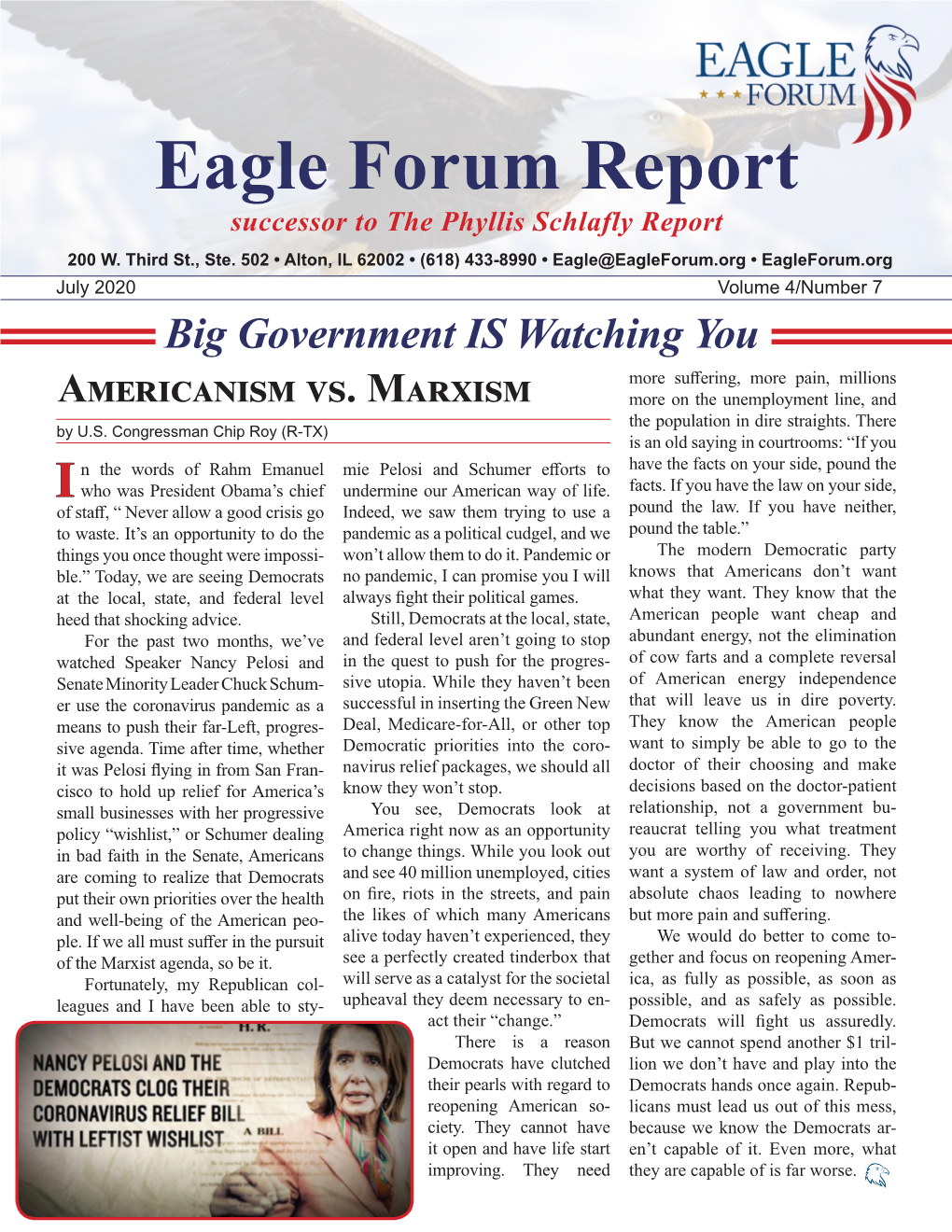 July 2020 Eagle Forum Report