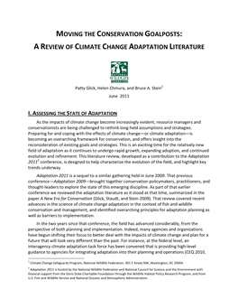 Moving the Conservation Goalposts: a Review of Climate Change Adaptation Literature