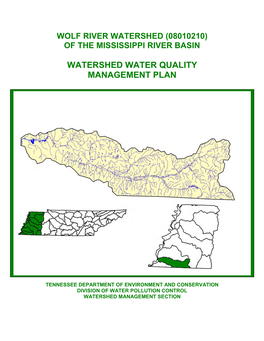 Wolf River Watershed (08010210) of the Mississippi River Basin
