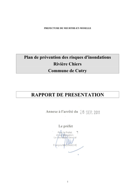 Rapport De Presentation