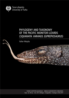 Valter Weijola: Phylogeny and Taxonomy of the Pacific Monitor