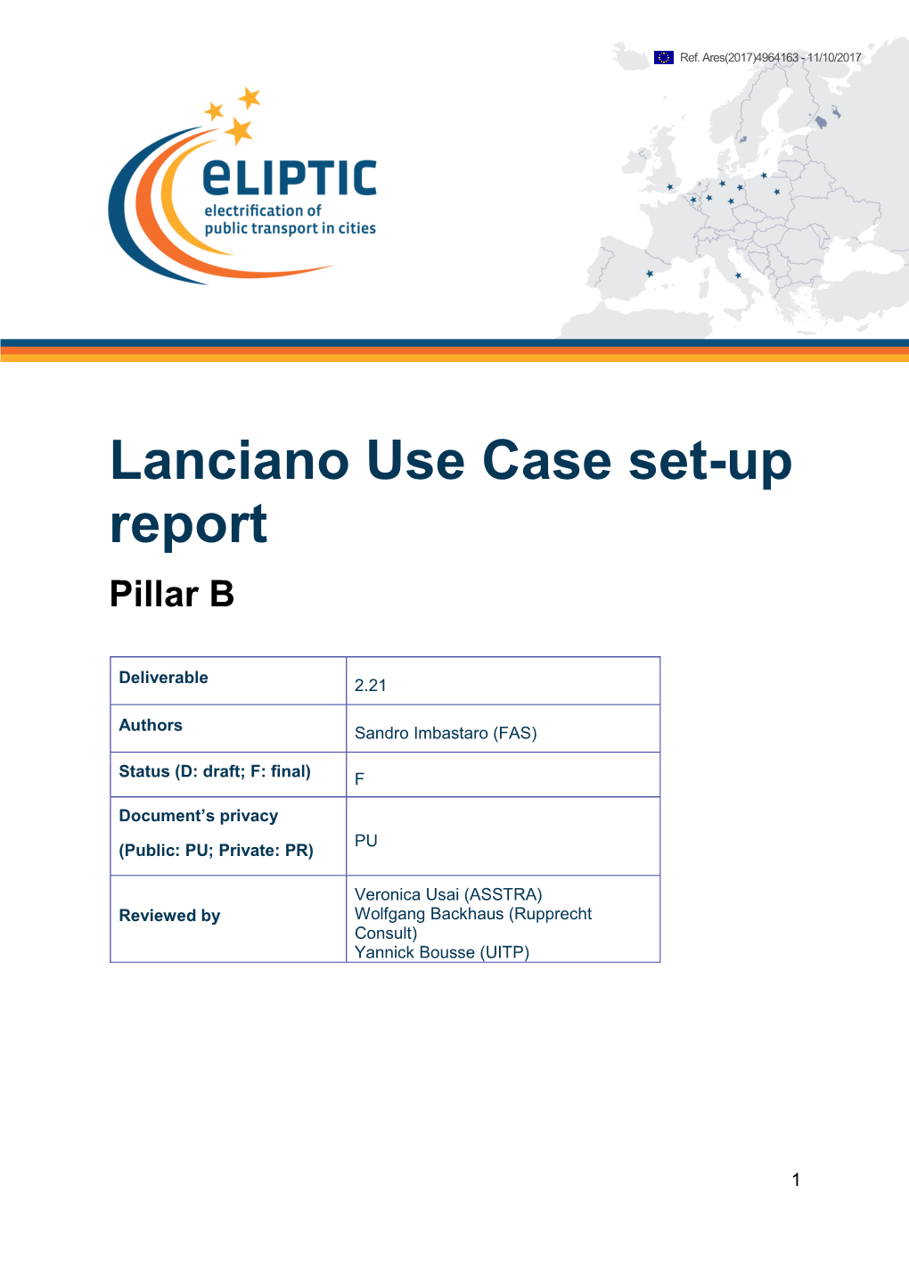 D2.21 Lanciano Use Case Set up Report