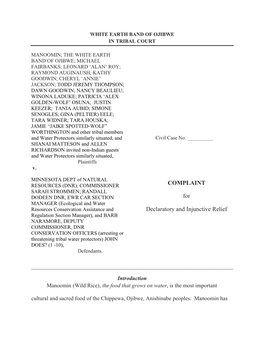 Complaint for Declaratory and Injunctive Relief August 4, 2021 Draft, Page 2