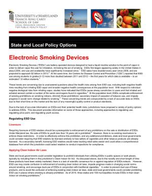 Electronic Smoking Devices