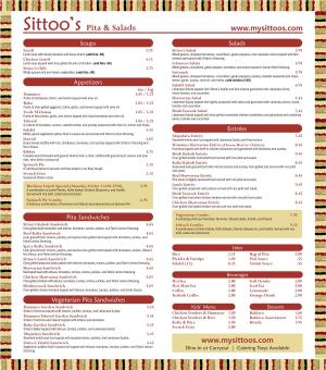 Download Our Takeout Menu
