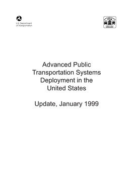 Advanced Public Transportation Systems Deployment in the United States