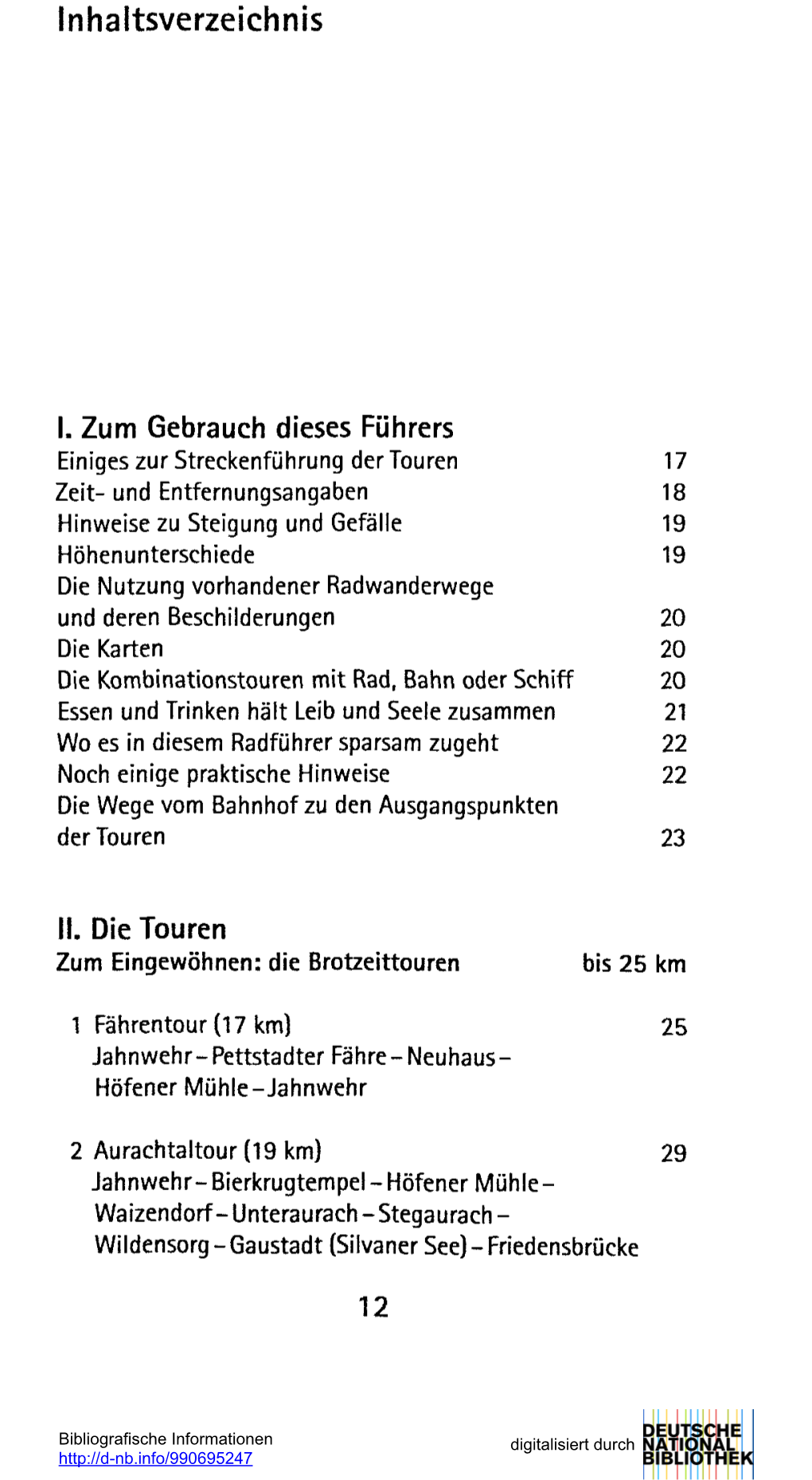 Inhaltsverzeichnis