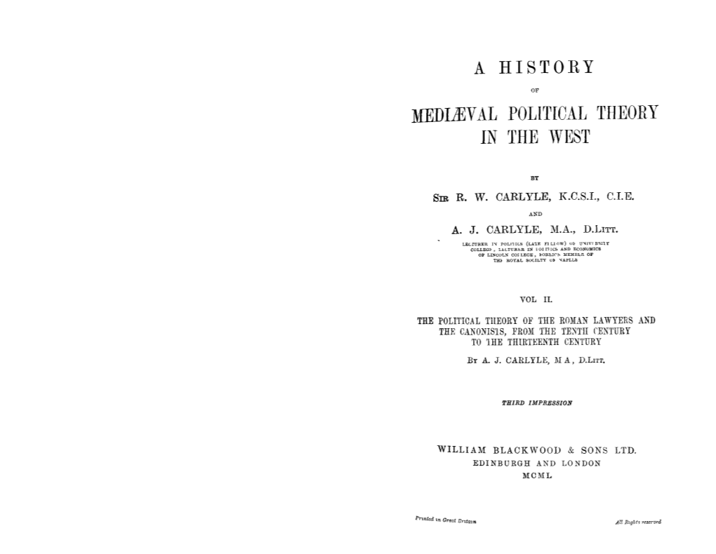 Medibvbl Politicai, Theory in the West